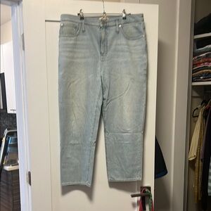 Madewell Blue Ankle Cropped Jeans Classic Style